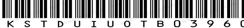 KSTDUIUOTB0 39 60字体转换